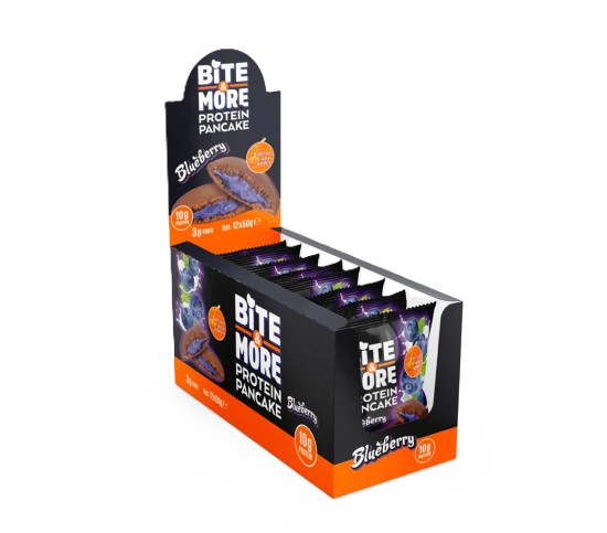 Bite & More Cocoa Protein Pancake Blueberries 12 Adet x 50 Gram
