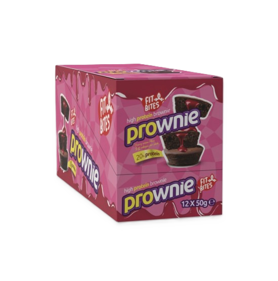 Fit Bites Prownie High Protein Brownie Cherry Cream 12 Adet x 50 gram