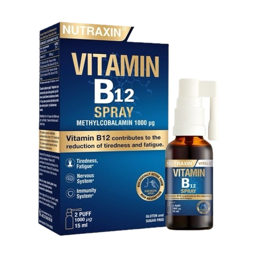 Nutraxin Vitamin B12 Sprey 15 Ml