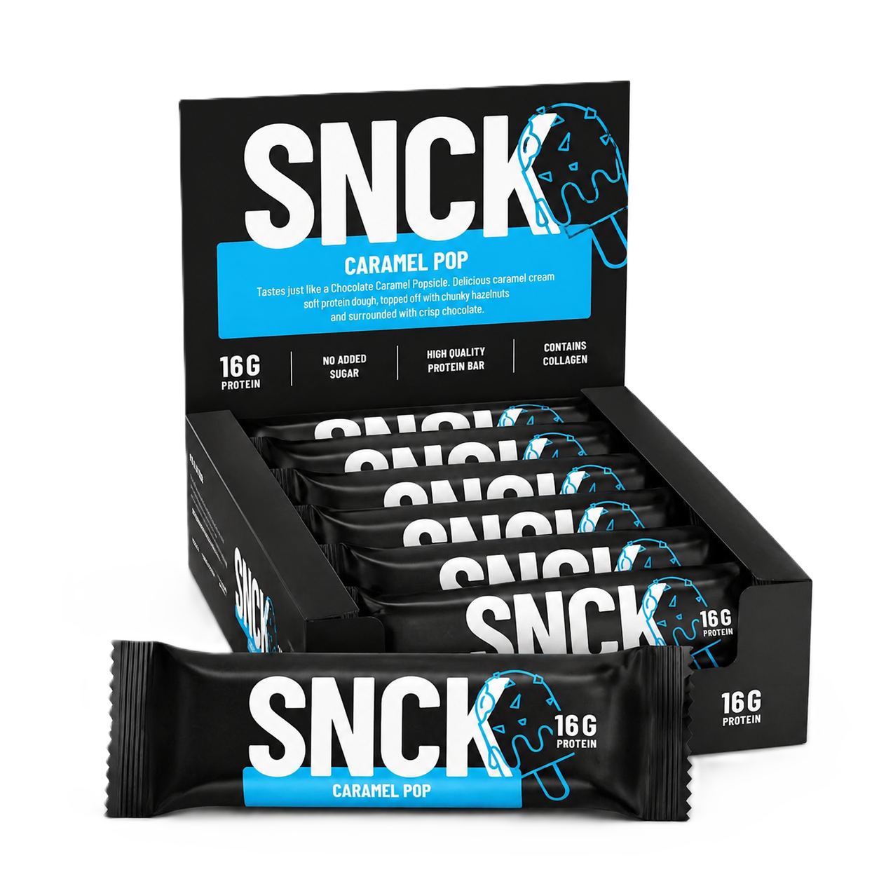 SNCK Protein Bar Caramel 12 Adet